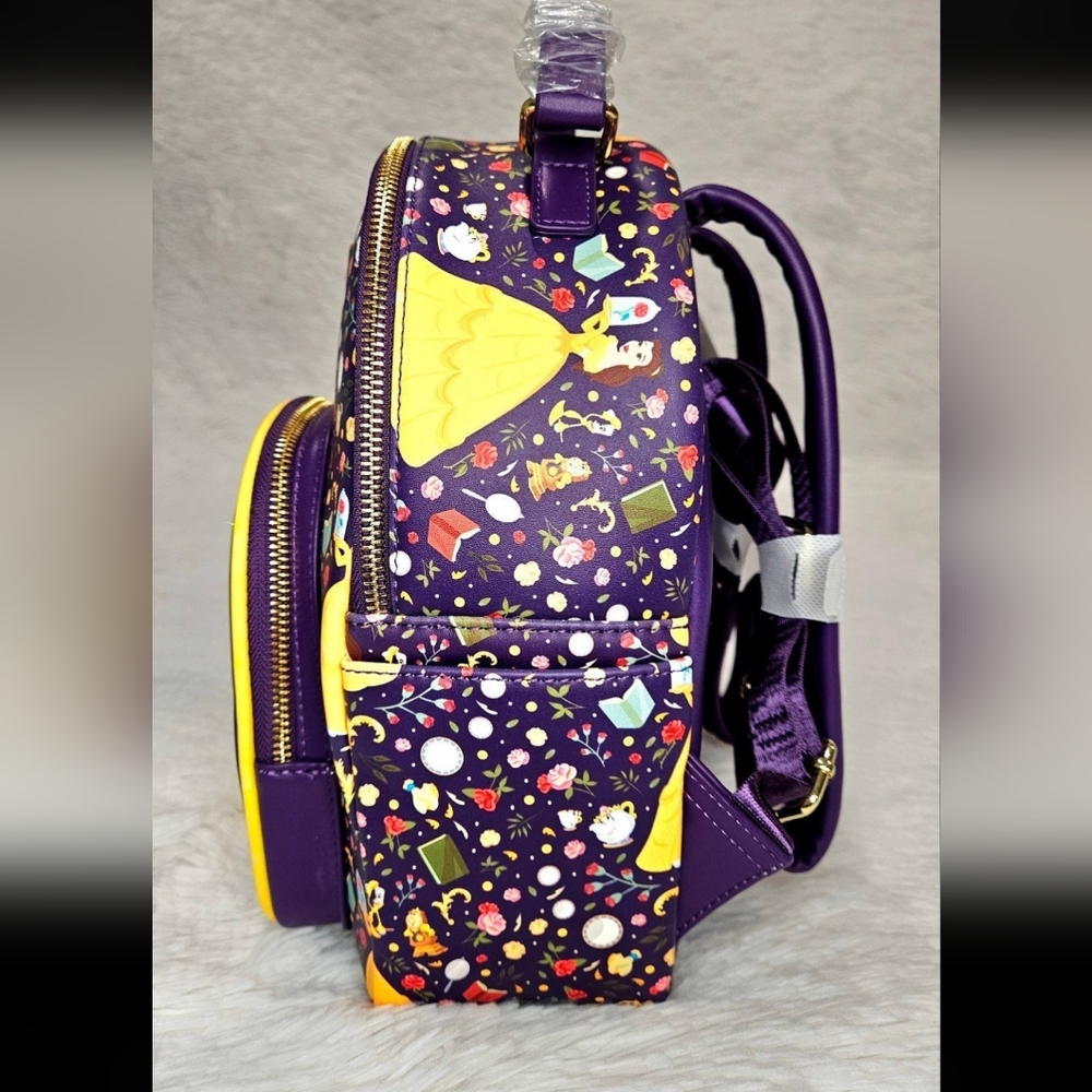 Loungefly Disney Belle Enchanted Beauty mini Backpack - Picture 2 of 7